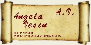 Angela Vesin vizit kartica